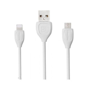 Kabel REMAX RC-050T USB/Micro + Lightning 2w1, 2m biały
