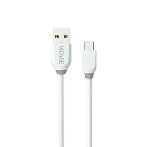 Kabel VIDVIE CB442 USB/Micro 2.4A, 1m biały