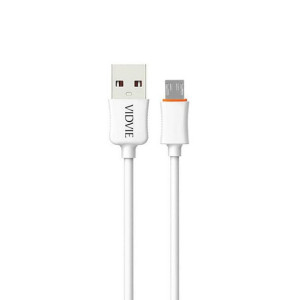 Kabel VIDVIE CB443-3 USB/Micro 2.4A, 3m biały