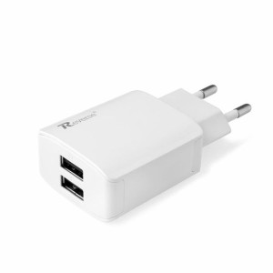 Ładowarka sieciowa REVERSE U21 2xUSB + kabel micro 2.1A biały