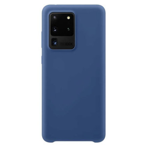 Elastyczne silikonowe etui Silicone Case do Samsung Galaxy S20 Ultra ciemno
