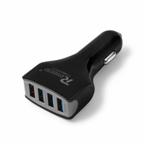 Ładowarka samochodowa REVERSE AP01007 4xUSB 7A QC czarny
