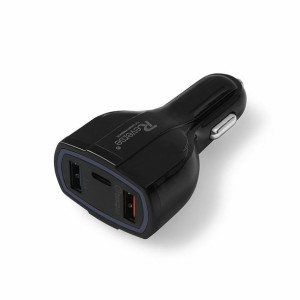 Ładowarka samochodowa REVERSE AP01006 2xUSB + Typ C 3A QC czarny