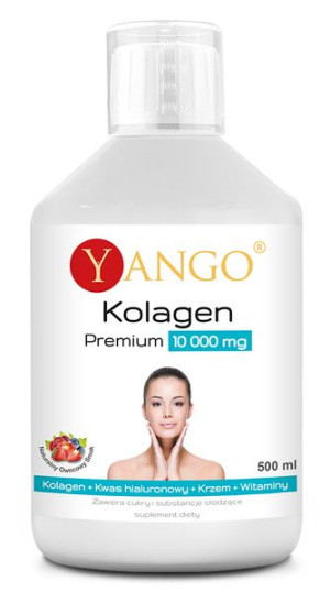 YANGO Premium KOLAGEN 10 000 mg + Kwas Hialuronowy + Krzem + Witaminy - sup