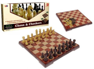 Klasyczne Szachy Magnetyczne Warcaby Gra 2w1