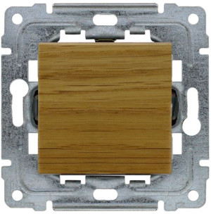 Przycisk światło dzwonek poj light oak