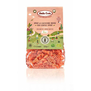 Makaron z Czerwonej Soczewicy Sport Bezglutenowy Bio 250 g Dalla Costa Alim