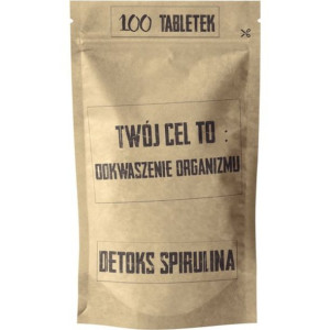 Detoks Spirulina 500 mg 100 Tabletek Twój Cel To: Odkwaszenie Organizmu 59,