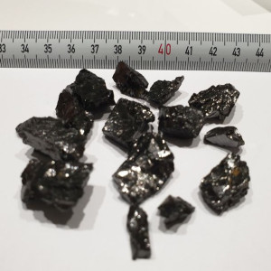 Szungit Szlachetny Błyszczący (Frakcja do 3 g) 40g z Karelii Rosyjski - Aqu
