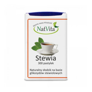 Stewia Pastylki w Dozowniku 60 mg 300 sztuk Natvita