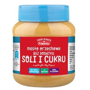 Pasta Orzechowa z Arachidów Bez Dodatku Soli i Cukru 350 g Primavika