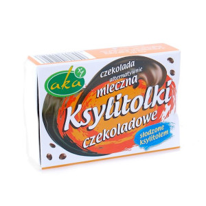 Ksylitolki Czekoladowe Alternatywnie Mleczne Dropsy 35 g Aka