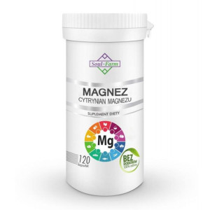 Cytrynian Magnezu 650 Mg 120 Kapsułek Soul Farm