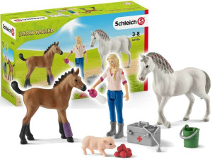 Schleich 42486 Odwiedziny Weterynarza Farm World