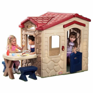 Little Tikes DOMEK PIKNIKOWY Ogrodowy z Patio i Dzwonkiem Duży Dom