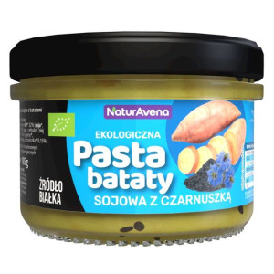 Pasta Bataty Sojowa z Czarnuszką Bio 185 g - NaturAvena