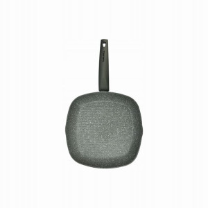 Patelnia Grillowa Duża 28cm Indukcja Kamienna