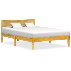 Rama łóżka, lite drewno mango, 120 cm