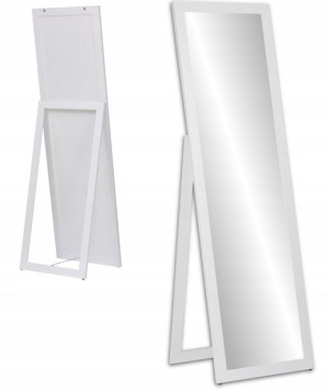 DUŻE STOJĄCE LUSTRO w ramie 180x50 białe i kolory
