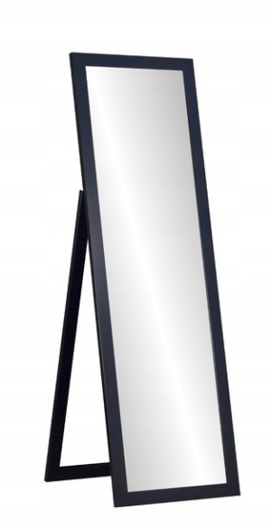 *duże Stojące Lustro W Ramie Czarne 180x50