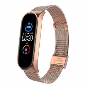 Bransoleta Wąska Do Xiaomi Mi Band 5 - Róż