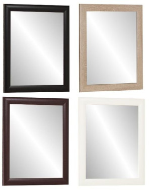 Lustro W Ramie 60x50 Dąb Sonoma Białe Wenge Czarne