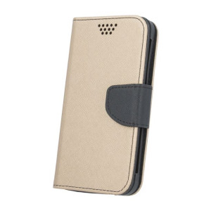 Etui Smart Universal Fancy Silicon 4,7" 74x138 złoto-czarny