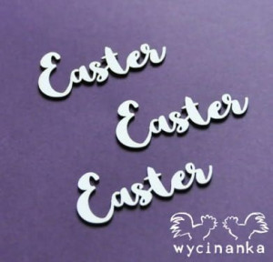 EASTER DOODLES - napisy "Easter"