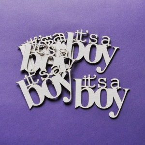 napis it's a boy, 6 szt.