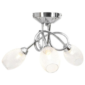 Lampa sufitowa z chromowanymi kloszami, 3 żarówki G9