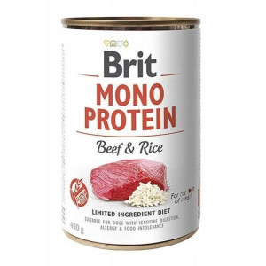 Brit Mono Protein Beef & Rice Wołowina Ryż Mokra Karma Dla Psa 400 g