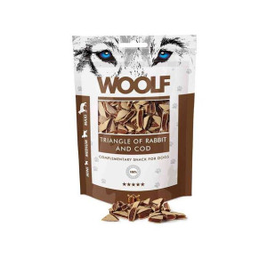 Woolf Rabbit And Cod Triangle 100 g