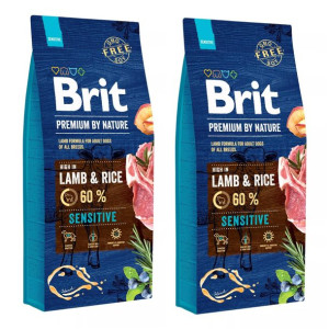 Pakiet Brit Premium By Nature Sensitive Lamb & Rice Jagnięcina 2 x 15 kg