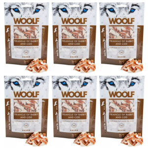 Pakiet Woolf Rabbit and Cod Triangle Królik Dorsz 6 x 100 g