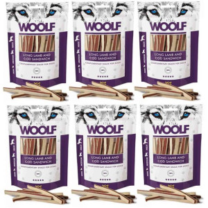 Pakiet Woolf Long Lamb and Cod Sandwich Jagnięcina Dorsz 6 x 100 g