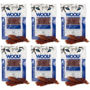 Pakiet Woolf Soft Duck Jerky Fillet Kaczka 6 x 100 g