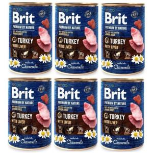 Pakiet Brit Premium By Nature Turkey with Liver Indyk Wątróbka dla Szczenią