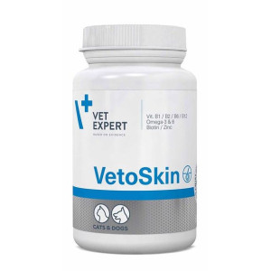 VetExpert VetoSkin Preparat Na Skórę I Sierść Dla Psów I Kotów 90 Kapsułek