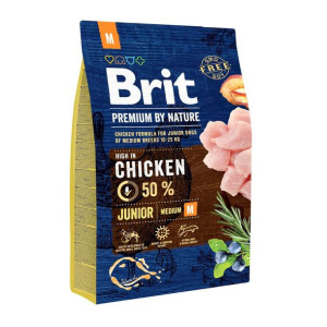 Brit Premium By Nature Chicken Junior Kurczak Karma Dla Młodych Psów Średni