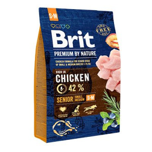 Brit Premium By Nature Chicken Senior Kurczak Karma Dla Starszych Psów Mały