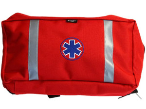 Apteczka osobista z wyposażeniem AOD Cordura NorthWind odblaskowa - czerwon