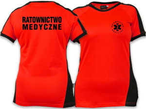 Koszulka ratownicza FLUO damska FUNKCYJNA