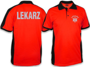 Koszulka ratownicza Polo FLUO męska odblaskowa FUNKCYJNA
