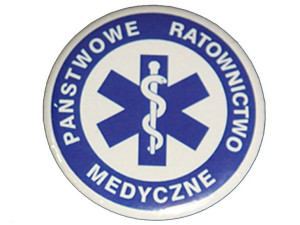 Przypinka Znaczek PAŃSTWOWE RATOWNICTWO MEDYCZNE 56 mm