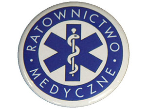 Przypinka Znaczek RATOWNICTWO MEDYCZNE 56 mm