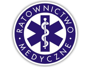 Naklejka RATOWNICTWO MEDYCZNE odblaskowa 6 cm na kask