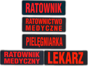 Emblemat funkcyjny FLUO na rzepie 31 x 10 cm