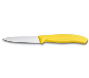 Nóż Victorinox do jarzyn, gładki, 8 cm, żółty