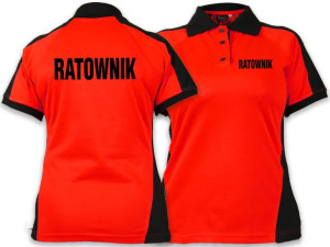 Koszulka Polo RATOWNIK damska FLUO