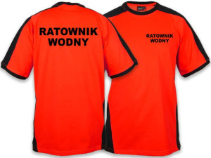 Koszulka RATOWNIK WODNY męska FLUO
